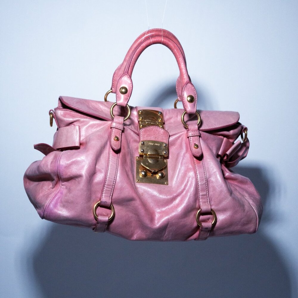 Miu Miu Vitello Lux Bow Bag